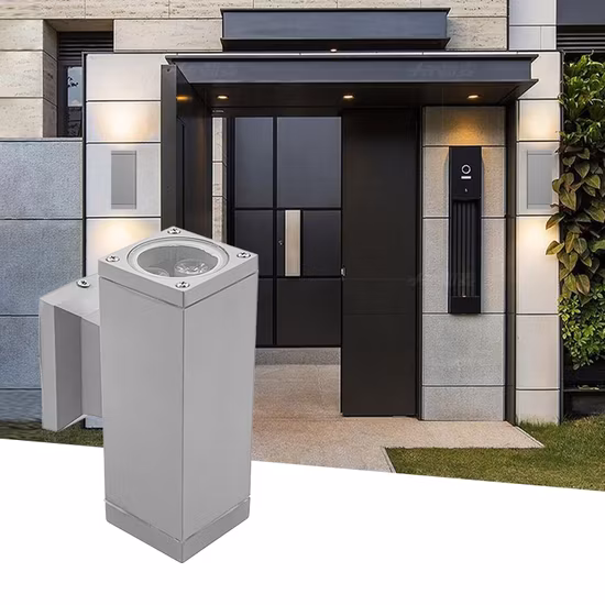 Lampada da parete per esterni a LED con staffa Up Down IP65 in alluminio