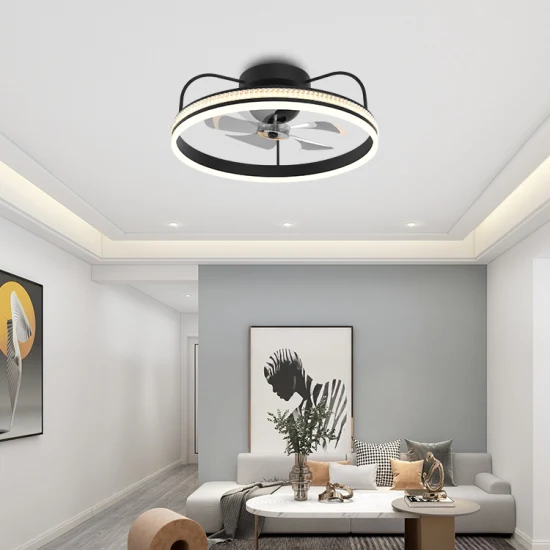 Ventilatore da soffitto LED Smart Control Lampadario dimmerabile a 6 velocità della ventola